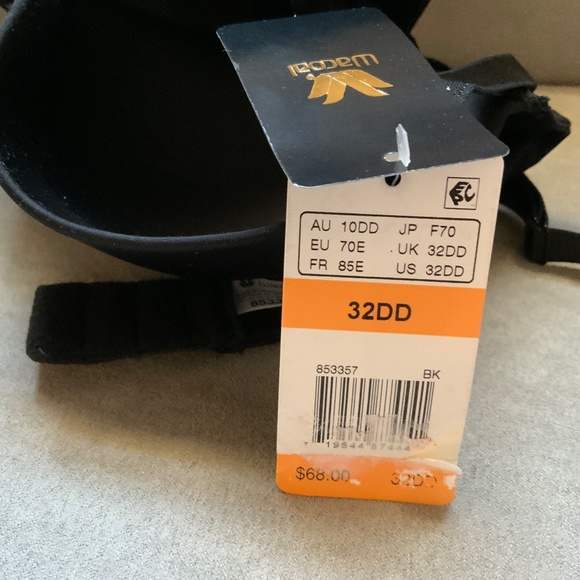 WACOAL Women's Lace Impression 32DD Black Underwire Contour Bra 853357 $68 - Picture 10 of 12